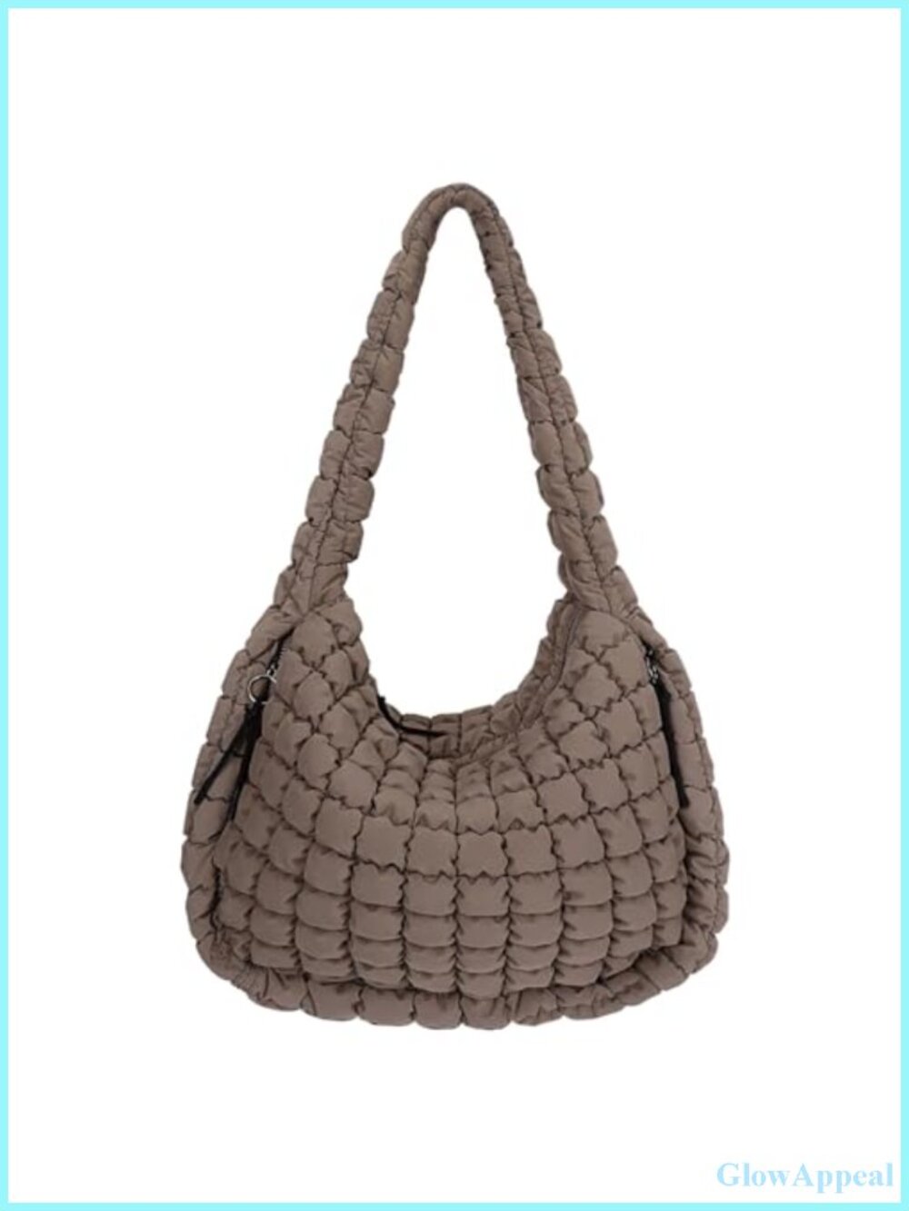 Quilted Tote Bag Large Carryall Puffer Shoulder Bag Lightweight Padding Hobo